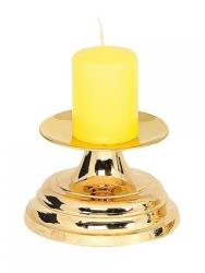�wiecznik w wyko�czeniu z�otym