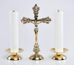 �wiecznik ze �wiec� 2 szt.