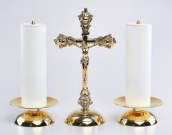 �wiecznik ze �wiec� 2 szt