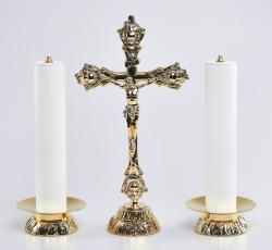 �wiecznik ze �wiec� 2 szt