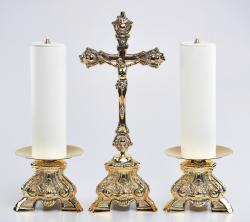 �wiecznik ze �wiec� 2 szt