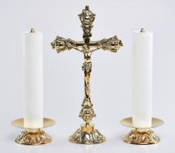 �wiecznik ze �wiec� 2 szt