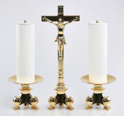 �wiecznik ze �wiec� 2 szt