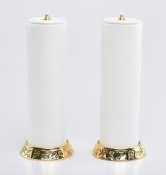 �wiecznik ze �wiec� 2 szt.