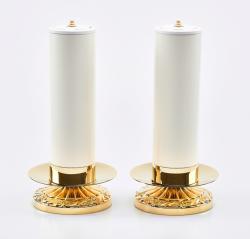 �wiecznik ze �wiec� 2 szt