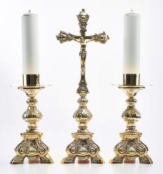 �wiecznik ze �wiec� 2 szt.