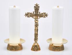 �wiecznik ze �wiec� 2 szt.