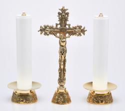 �wiecznik ze �wiec� 2 szt.