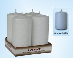 �wiece adwentowe 4 szt., mro�ny b��kit