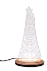 Statua LED na podstawie oliwnej