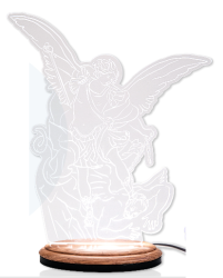 Statua LED na podstawie oliwnej