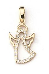 Z�oty wisiorek, anio�