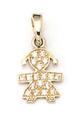 Z�oty wisiorek, ma�a dziewczynka